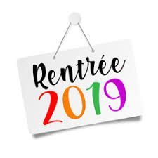 Informations rentrée scolaire 2019-2020