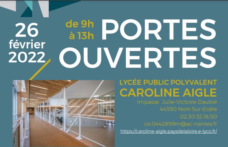 Portes ouvertes du lycée public polyvalent Caroline Aigle