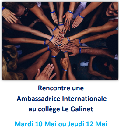 Rencontre avec une Ambassadrice Internationale